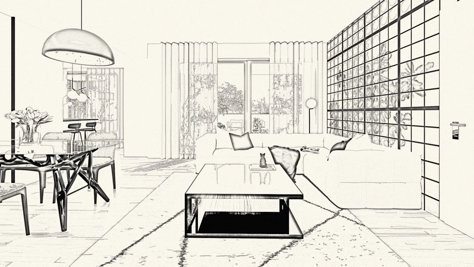 From drawing to render