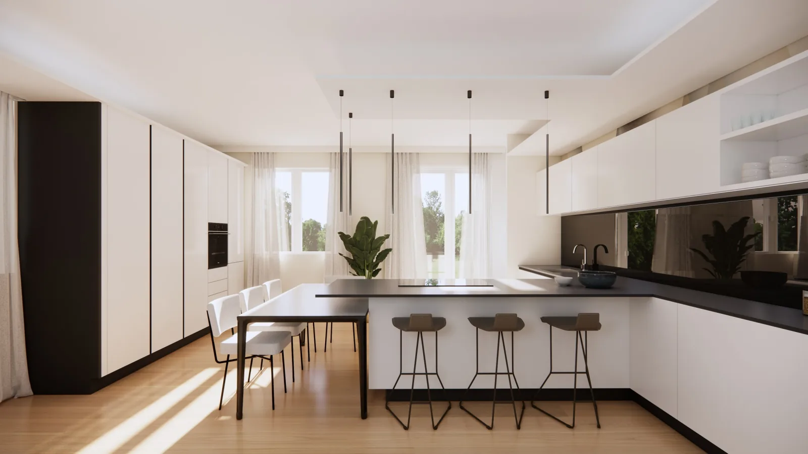 Render of the master bedroom