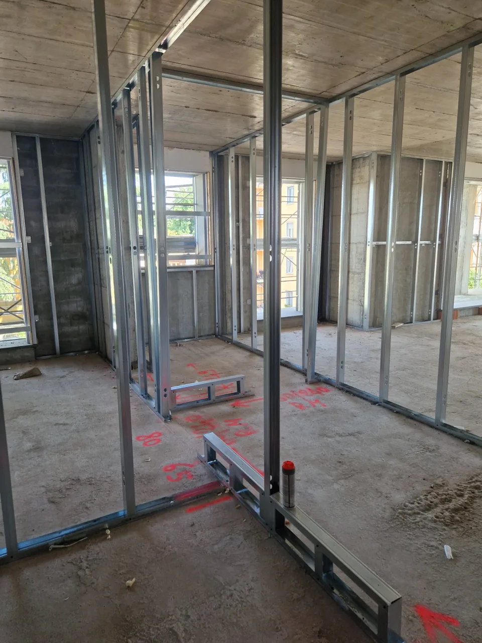 Real photo taken on the building site during the works