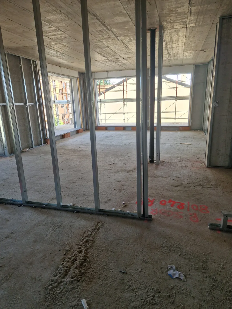 Real photo taken on the building site during the works