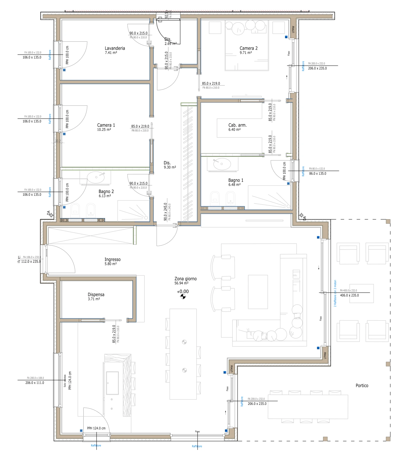 The floor plan