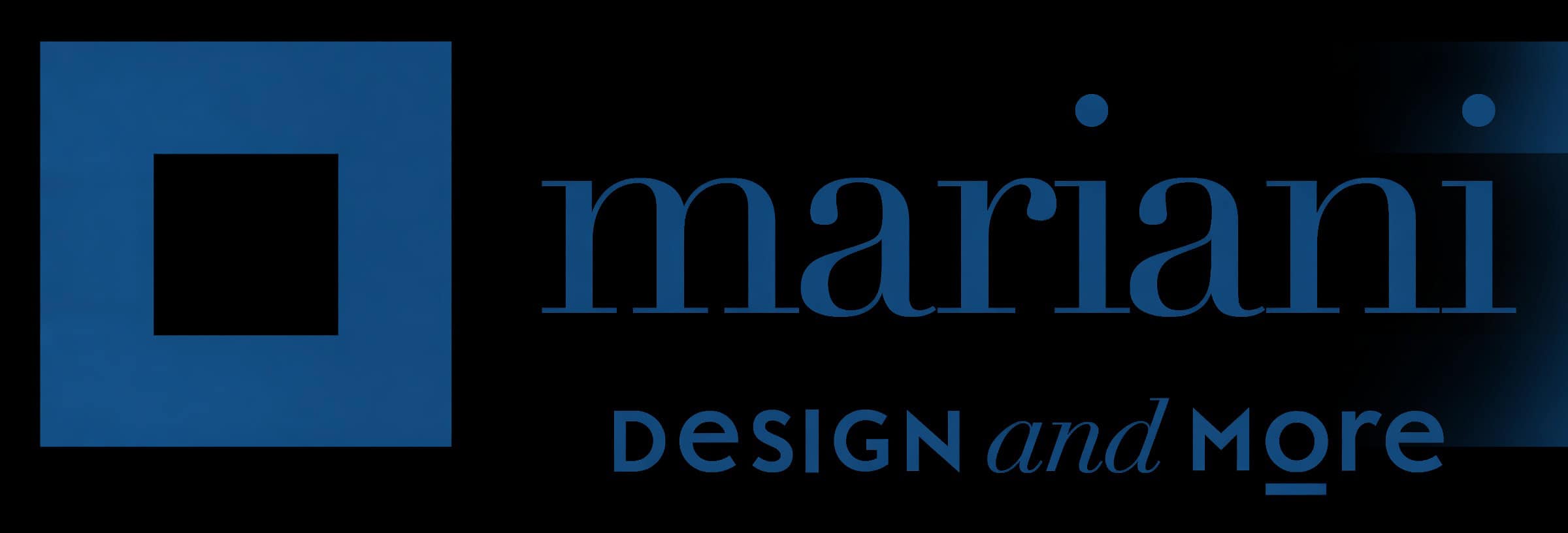 Logo Mariani Design — rivenditore ufficiale arredamento di lusso Milano e Arluno
