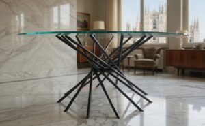 Tavolo Vibrazione Mariani Design — showroom Milano zona Duomo