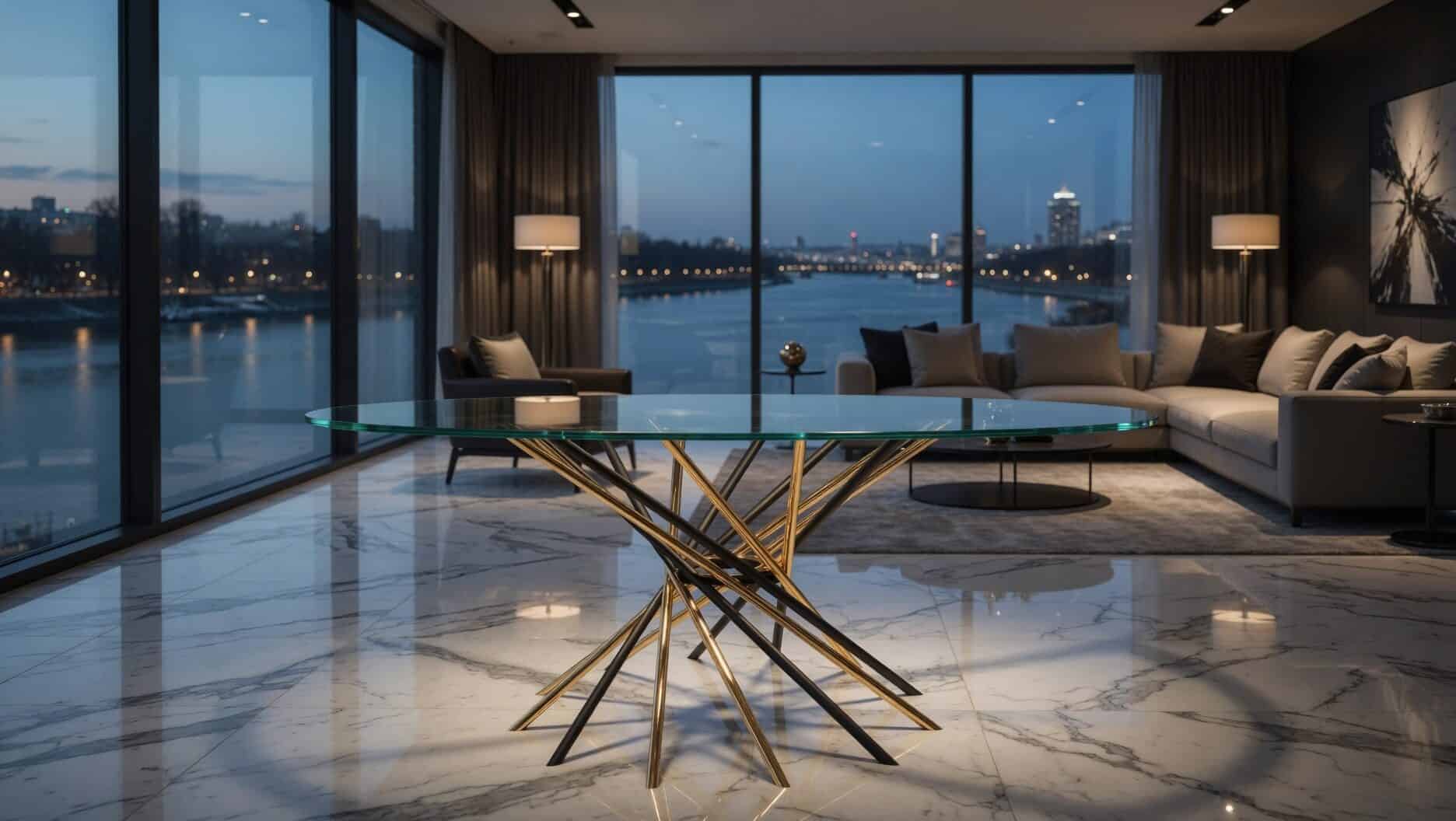 Tavolo Vibrazione Mariani Design — tavolo esclusivo su misura, vista d'insieme