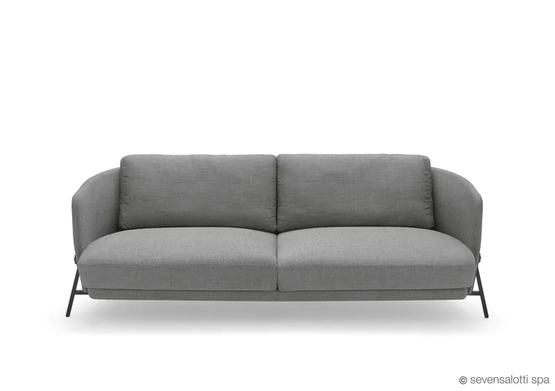 Divano Cradle Arflex grigio, vista frontale