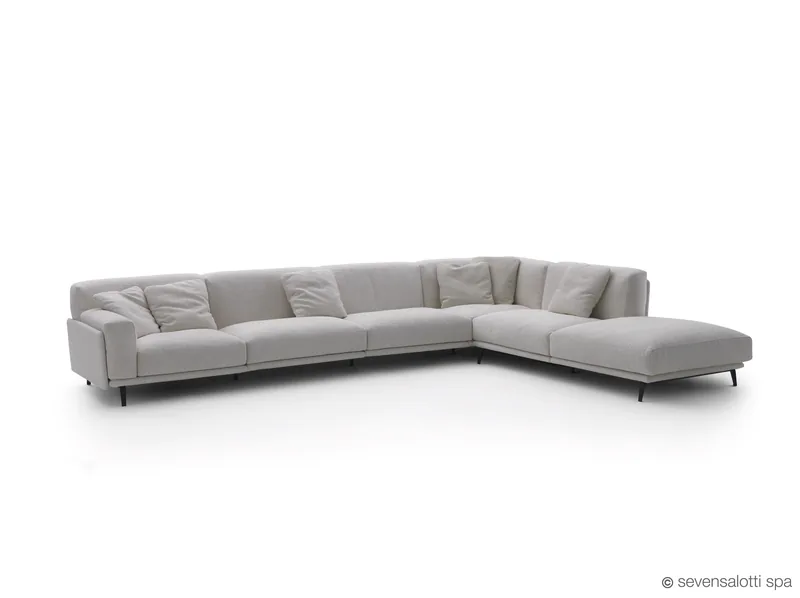 Grande composizione angolare Frame Arflex, grigio chiaro