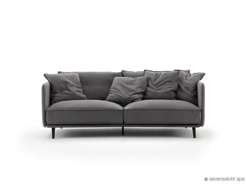 Two-seater Arflex K2 sofa, grey