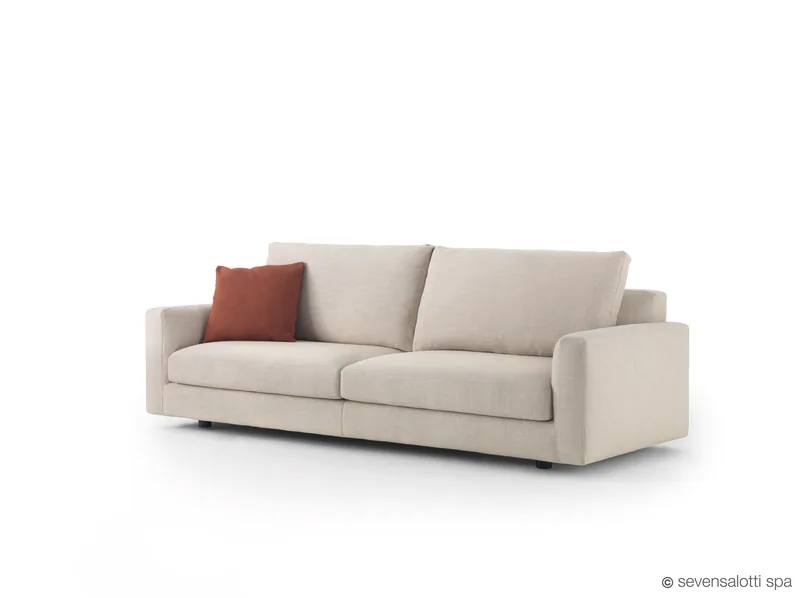 Beige Arflex Rendez-Vous sofa, three-quarter view